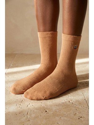 Katia & Bony Unisex Köpek Nakışlı Soket Çorap Bej
