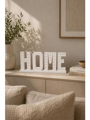 Lina Hobby Home Dekoratif Masa Üstü Yazı Süsü – Modern Ev Dekoru, Salon, Antre, Yatak Odası ve Ofis Için Şık De
