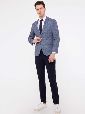 Cacharel Lacivert Slim Fit Basic Pamuk Karışımlı Pantolon 50213533 VR033