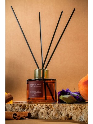 The Groove Woody Amber 100 ml Silindir Çubuklu Oda Kokusu Parfümü Kahve Chant Des Anges Cam Şişe