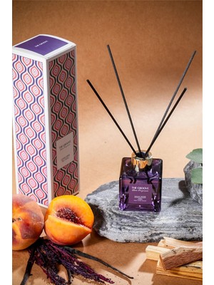 The Groove Peachy Vanilla 100 ml Kare Çubuklu Oda Kokusu Parfümü Mor Doux Desir
