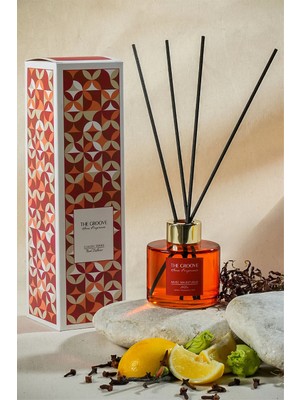 The Groove Rose Misk 100 ml Silindir Çubuklu Oda Kokusu Parfümü Turuncu Musc Majestueux