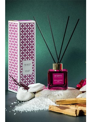 The Groove Sakura Japon Kiraz Çiçeği 100 ml Kare Çubuklu Oda Kokusu Parfümü Pembe Souffle De Nature
