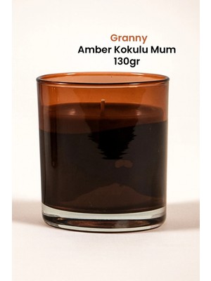 Marrien Granny Amber Kokulu Mum 130 g Şeffaf Kahverengi Cam Bardak