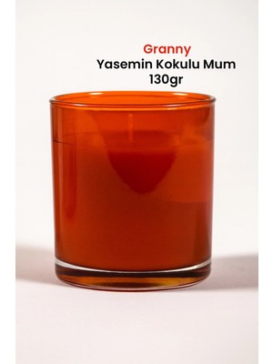 Marrien Granny Yasemin Kokulu Mum 130 g Şeffaf Turuncu Bardak