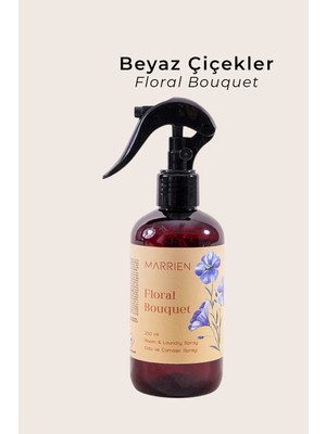 Marrien Floral Bouquet Oda Ve Çamaşır Spreyi 250 ml- Kalıcı ve Dekoratif Çiçek & Meyve Kokusu