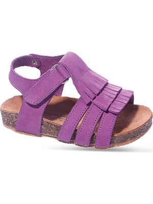 Sanbe 510 Z 2005 21-25 Kız Deri Çocuk Sandalet