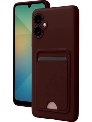 Buççin Online Mağaza Samsung Galaxy A07 Kelvin Kartvizitli Silikon - Bordo Çok Renkli Silikon
