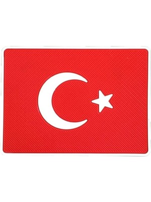 Buççin Online Mağaza Türk Bayraklı Torpido Üstü Kaydırmaz Ped Telefon Tutucu Çok Renkli