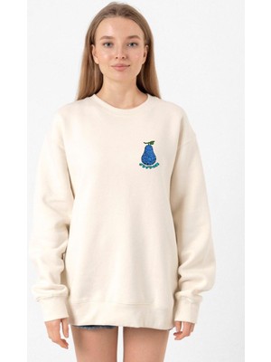 Tshirthane One Piece Anime Gura Gura Devil Fruit Ekru Kadın 2ip Sweatshirt