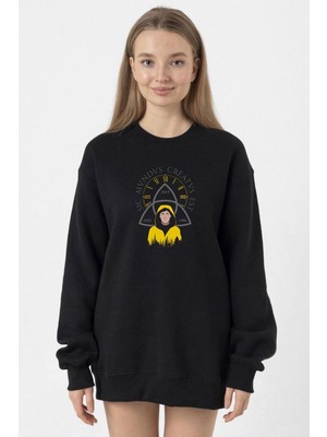 Tshirthane Dark Jonas Sic Mundus Creatus Est Siyah Kadın 2ip Sweatshirt