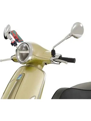 Buççin Online Mağaza Vespa - Piaggio Uyumlu Ayna Bağlantılı Telefon Tutucu Mıknatıslı Beyaz