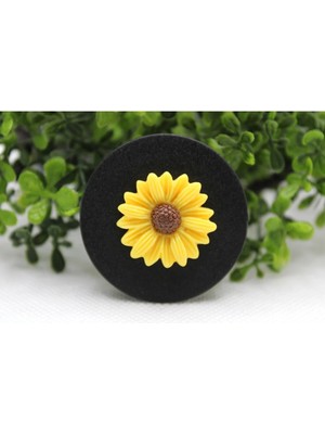 Buççin Online Mağaza Popsocket Telefon Tutacağı 3D Figürlü Parmak Tutucu Siyah Plastik