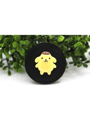 Buççin Online Mağaza Popsocket Telefon Tutacağı Oyuncak Figürlü Parmak Tutucu Siyah Plastik