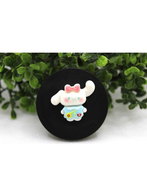 Buççin Online Mağaza Popsocket Telefon Tutacağı Oyuncak Figürlü Parmak Tutucu Siyah Plastik