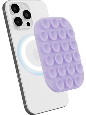 Buççin Online Mağaza Magsafe Manyetik Özellikli Vakumlu Telefon Tutucu, Cep Telefonu Için Silikon Kaymaz Vantuz Tutucu Mo