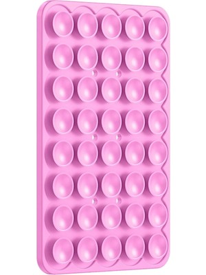 Buççin Online Mağaza Vantuzlu Telefon Tutacağı, Silikon Vakumlu Telefon Tutucu, Ahtapot Vantuz Pembe Silikon