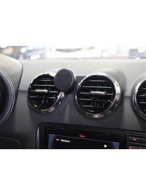 Buççin Online Mağaza Audi Tt 2017 - 2020 Logosuz Parlak Kırmızı Telefon Tutucu Siyah