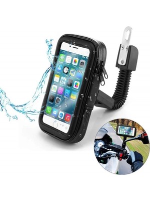 Buççin Online Mağaza Jawa ATT-J28 Universal Motor Için Kılıflı Telefon Tutucu Siyah Beyaz Plastik