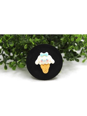 Buççin Online Mağaza Popsocket Telefon Tutacağı Oyuncak Figürlü Parmak Tutucu Siyah Plastik