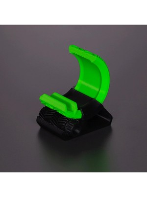 Buççin Online Mağaza 3D Baskı Telefon Standı Yeşil Siyah Ayarlanabilir Masaüstü Aparat Tutucu Organizer Yeşil Plastik