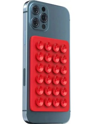 Buççin Online Mağaza Silikon Vakumlu Telefon Tutucu, Cep Telefonu Için Silikon Yapışkanlı, Kaymaz Vantuz Telefon Tutucu K