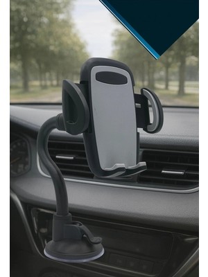 Buççin Online Mağaza Araç Içi Torpido Üstü Panel Üstü Konsol Üstü Güçlü Vantuzlu Ayarlanabilir Telefon Tutacağı Siyah Pla