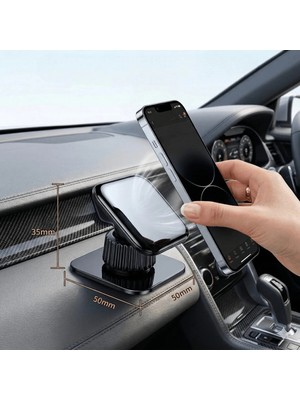 Buççin Online Mağaza 360° Dönebilen Jel Yapışkanlı Araç Içi Telefon Tutucu – Torpido Üstü Güçlü Sabitleme (Siyah) Çok Ren