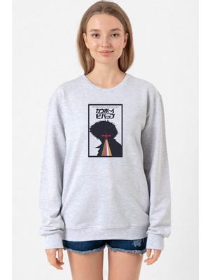 Tshirthane See You In Space Cowboys Minimalist Anime Poster Grimelanj Kadın 2ip Sweatshirt