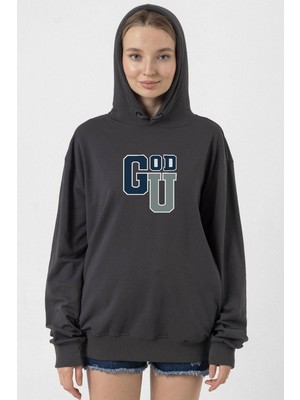 Tshirthane Gen V Godolkin University Abbreviation Füme Kadın 2ip Kapşonlu