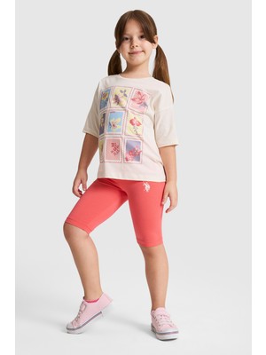 U.s. Polo Assn. Kız Çocuk Ekru Pijama Takım 50326618-VR019