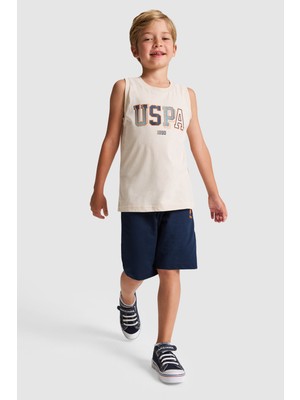 U.s. Polo Assn. Erkek Çocuk Bej Pijama Takım 50328629-VR011