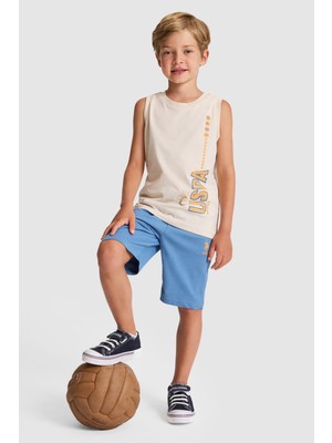 U.s. Polo Assn. Erkek Çocuk Bej Pijama Takım 50328672-VR011