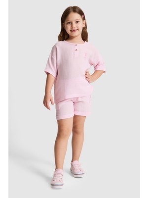 U.s. Polo Assn. Kız Çocuk Pembe Pijama Takım 50326617-VR041