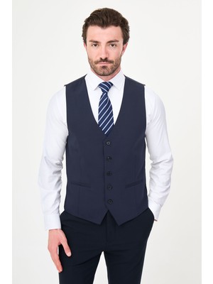 MCR Düz Slim Fit Klasik Erkek Yelek