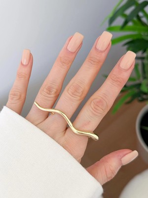 Venüs Design Çelik Iki Parmak Yüzük (Ayarlanabilirdir)