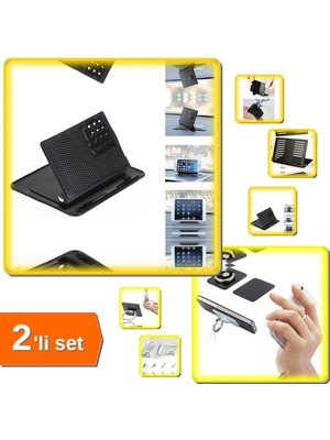 Buççin Online Mağaza CH35 Mıknatıslı 360° Tripot Araç Telefon Tutucu Siyah Tpe