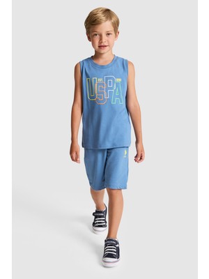 U.s. Polo Assn. Erkek Çocuk Mavi Pijama Takım 50328671-VR036