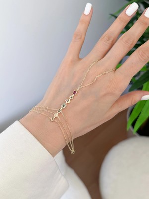 Venüs Design Çelik Renkli Taşlı Şahmeran