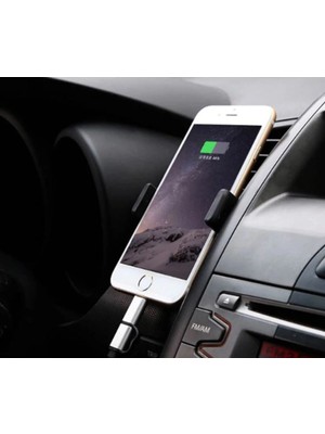 Buççin Online Mağaza Magsafe Uyumlu Vantuzlu Kilitli Telefon Tutucu / 180 ° Dönen / Katlanabilir Beyaz Eva / Pvc