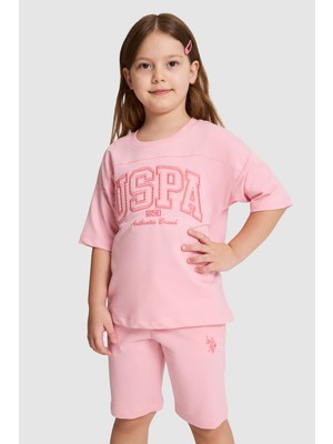 U.s. Polo Assn. Kız Çocuk Somon Pijama Takım 50326606-VR047