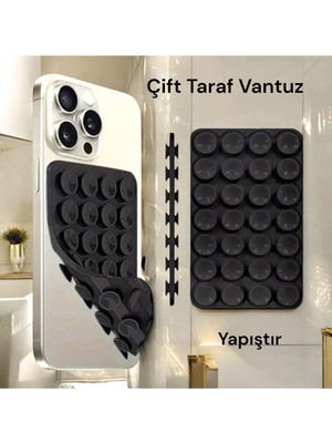 Buççin Online Mağaza Araç Içi Telefon Tutucu - Siyah Samsung A20S Uyumlu Siyah