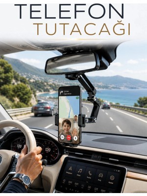 Buççin Online Mağaza Otomatik Açılan Araç Telefon Tutucu Kablosuz Şarj ve Tek Elle Kullanım Çok Renkli