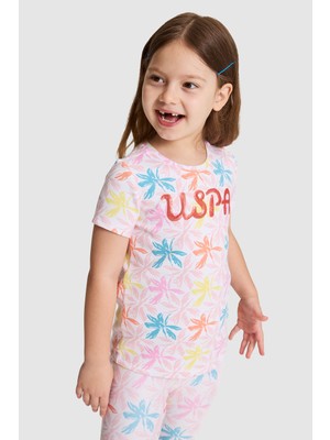 U.s. Polo Assn. Kız Çocuk Beyaz Tişört 50323913-VR013
