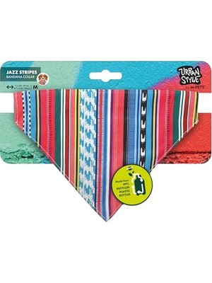 Die Grup Urban Style Jazz Strıpes Bandana Collar (M)
