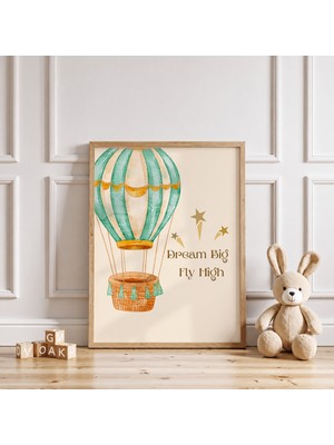 Luxor Pixels (Çerçevesiz) Dream Big Fly High Çocuk Odası Poster