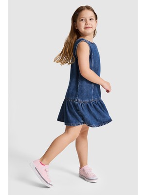 U.s. Polo Assn. Kız Çocuk Koyu Mavi Elbise (Jean) 50321524-DN0023