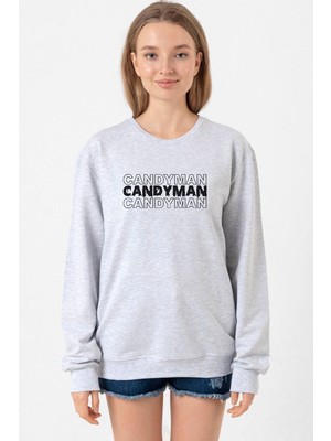Tshirthane Candy Man Halloween Grimelanj Kadın 2ip Sweatshirt