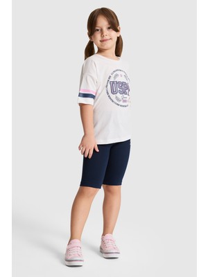 U.s. Polo Assn. Kız Çocuk Beyaz Pijama Takım 50326610-VR013