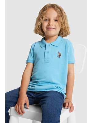 U.s. Polo Assn. Erkek Çocuk Aqua Tişört Basic 50325608-VR007